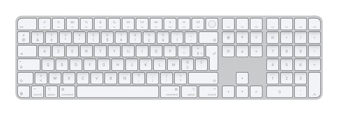 Apple Magic clavier Universel USB + Bluetooth AZERTY Français Blanc - Neuf