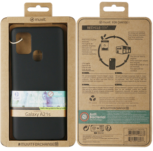 Muvit For Change Coque Recycletek Noire: Samsung Galaxy A21S