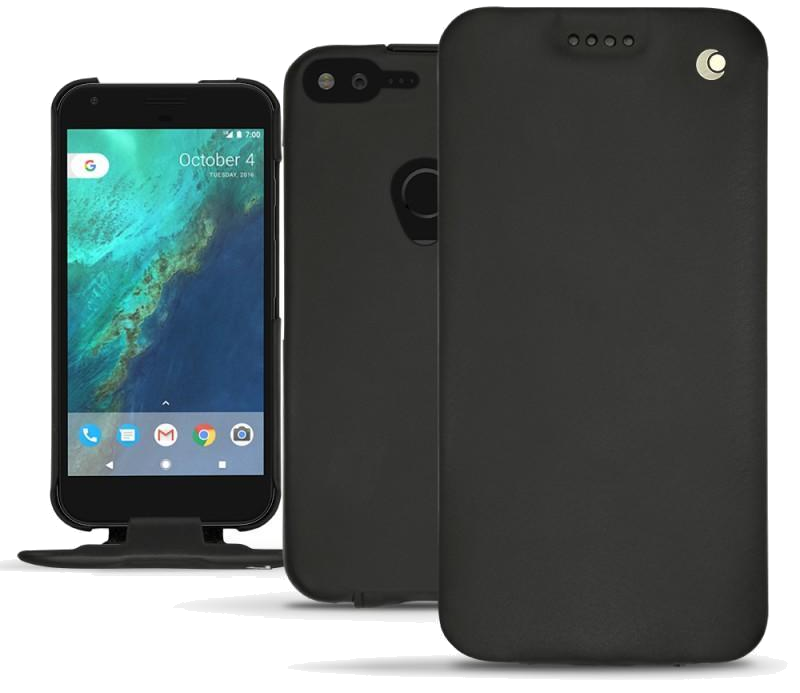 Housse cuir Google Pixel XL - Rabat verticalNoir