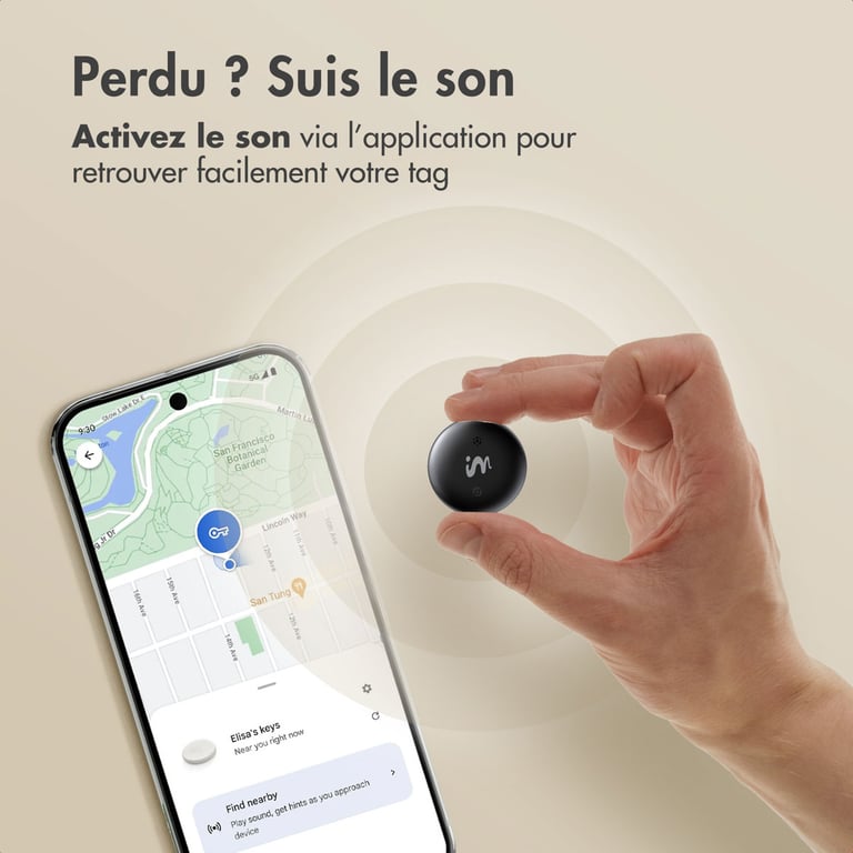imoshion Wireless Tag Bluetooth Tracker pour Android Pack de 2 Neuf - vue 2