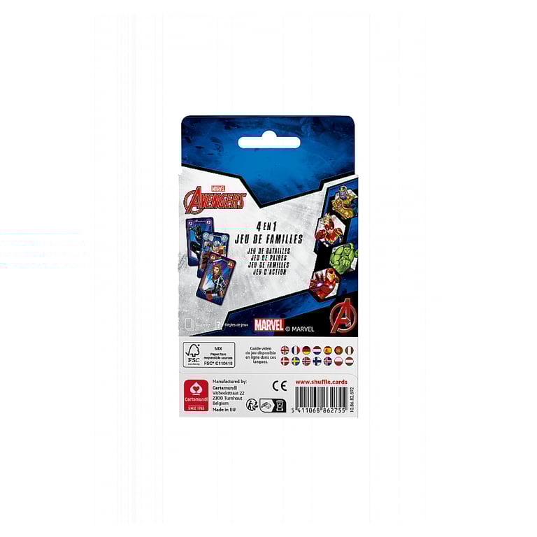 Jeu de cartes de famille Avengers - Amusez-vous avec vos super-héros préférés