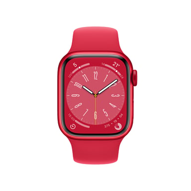 Apple Watch Series 8 OLED 41 mm Digital 352 x 430 Pixeles Pantalla táctil 4G Rojo Wifi GPS (satélite)