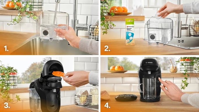 Bosch TAS112E Macchina da caffè a cialde completamente automatica da 0,7 L