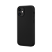 Custodia antiurto in morbido silicone gel per Apple iPhone 12 mini, nero satinato