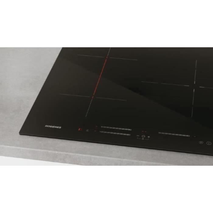 Plaque de cuisson induction ROSIERES 3 feux 59 x 52 x 5 8 cm RI633CBB - vue 4
