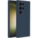 Accezz Coque Liquid Silicone pour Samsung Galaxy S24 Ultra - Bleu foncé