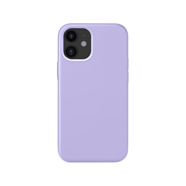 (O) Funda antichoque de gel de silicona suave para Apple iPhone 12 mini, Violeta lila