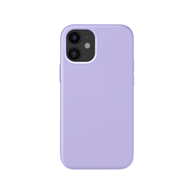 (O) Coque antichoc en gel de silicone doux pour Apple iPhone 12 mini, Violet Lilas