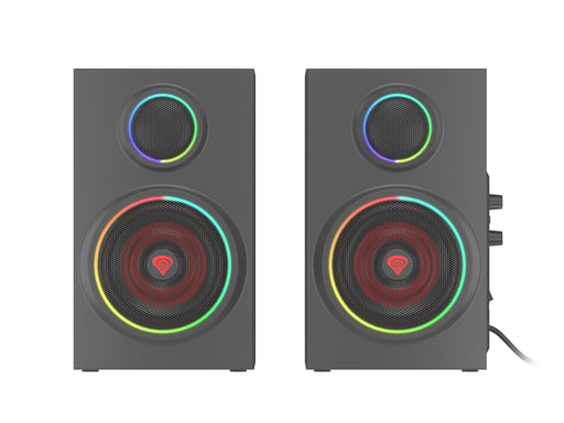 GENESIS Helium 300 BT conjunto de altavoces 24 W PC/ordenador portátil Negro 2.0 canales De 2 vías Bluetooth