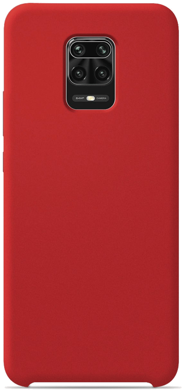 Coque silicone unie compatible Soft Touch Rouge Xiaomi Redmi Note 9 Pro