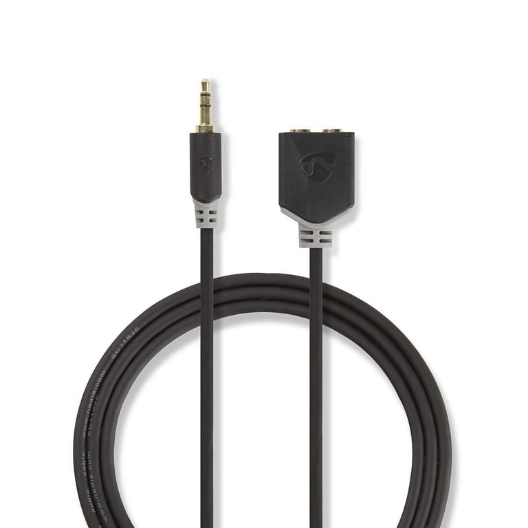 Nedis Câble Audio Stéréo 3.5mm MâleFemelle 20 cm - vue 1