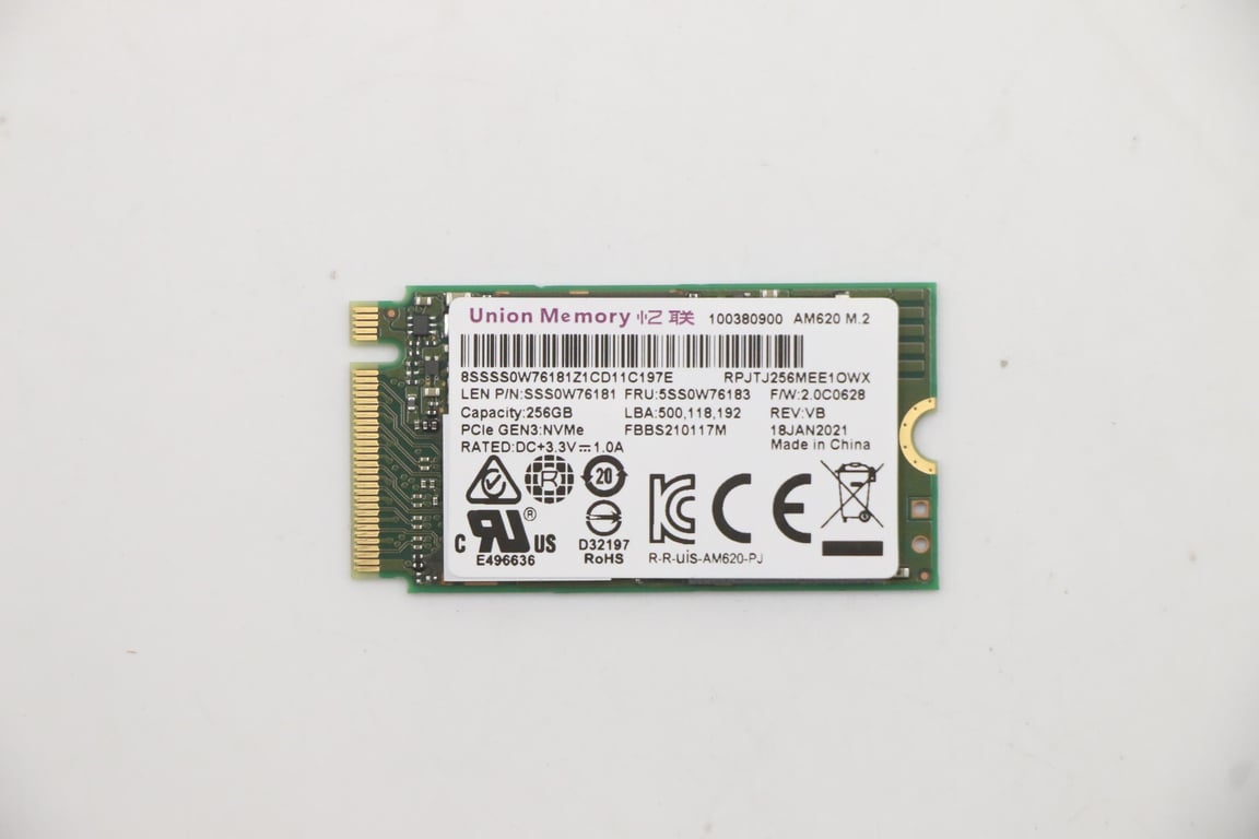 UMIS AM620 PCIE 2242 SSD LENOVO W125687202 - vue 2