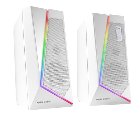 Mars Gaming MS7W altoparlante bianco cablato e wireless 20 W