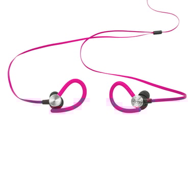 Ecouteurs Sport Waterproof WE Rose Intra-auriculaire, Tour d'oreille Câble plat