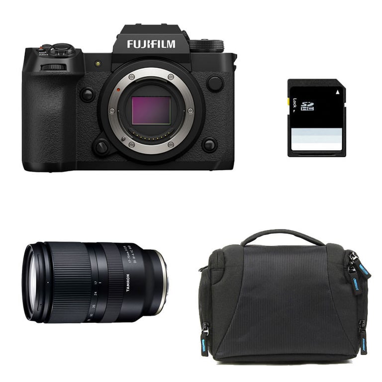 Appareil Photo Mirrorless Fujifilm X-H2 40.2MP – Kit Tamron 17-70 + Sac + Carte SD 8 Go