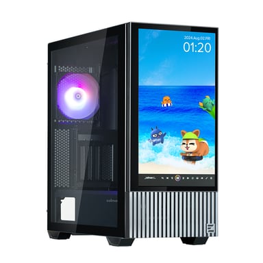 ZALMAN E-ATX Z10 DS RGB caja de media torre con paneles de cristal (Negro)
