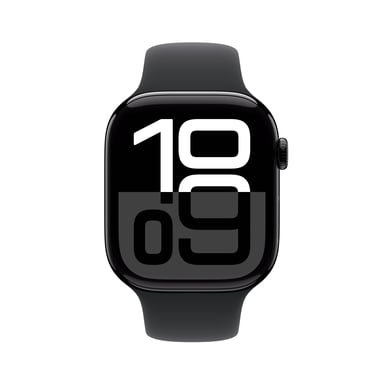 Apple Watch Series 10 (2024) GPS + Cellular, Cassa Nera da 46mm con Cinturino in Gomma S/M, Nero