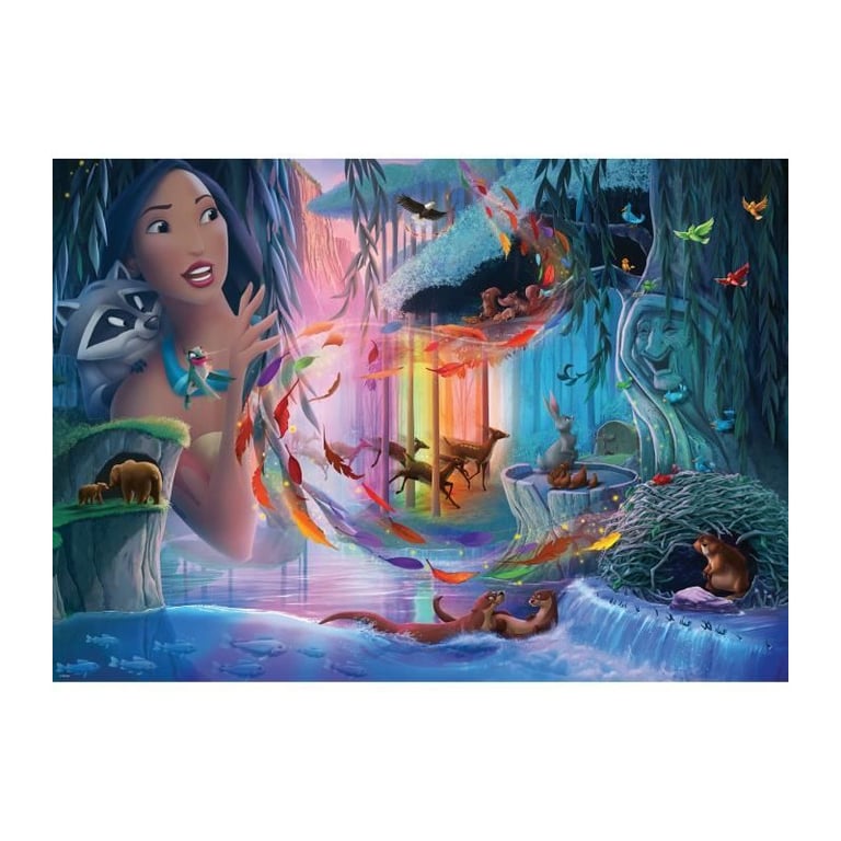 Puzzle 1000 pièces : Pocahontas Ravensburger France - vue 8