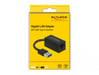 DeLOCK Adaptateur SuperSpeed USB (USB 3.2 Gen 1) avec USB Type-A mâle > Gigabit LAN 10/100/1000 Mbps compact noir