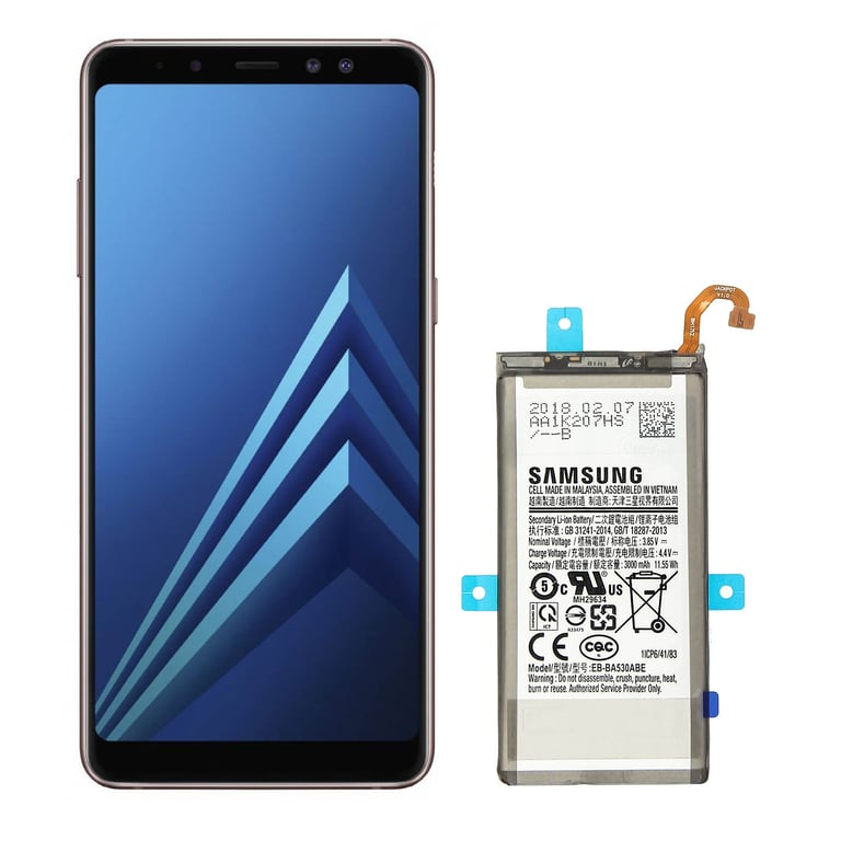 Samsung EB BA530ABE Batterie Galaxy A8 2018 Batterie d'origine 3000mAh - vue 4