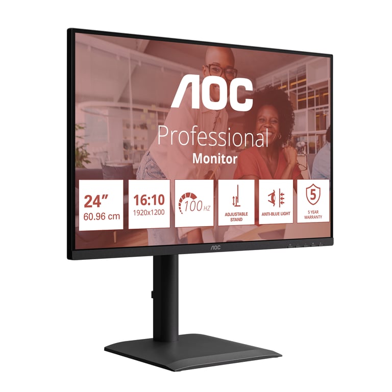AOC E4 X24E4U écran plat de PC 61 cm 24 1920 x 1200 pixels Full HD LED Neuf - vue 2