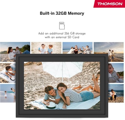 Thomson F10 marco fotográfico digital Negro 25,6 cm (10.1'') Pantalla táctil Wifi