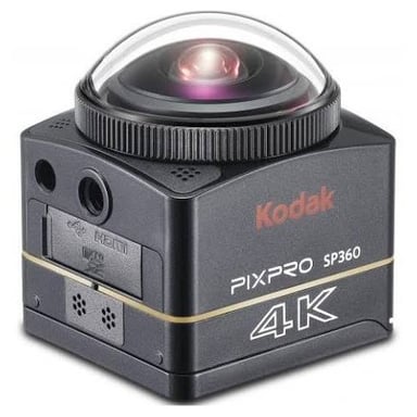 KODAK Pixpro SP360 4K Action Cam Black - Pack deportes acuáticos - Cámara digital 360° - Vídeo 4K - Accesorios incluidos