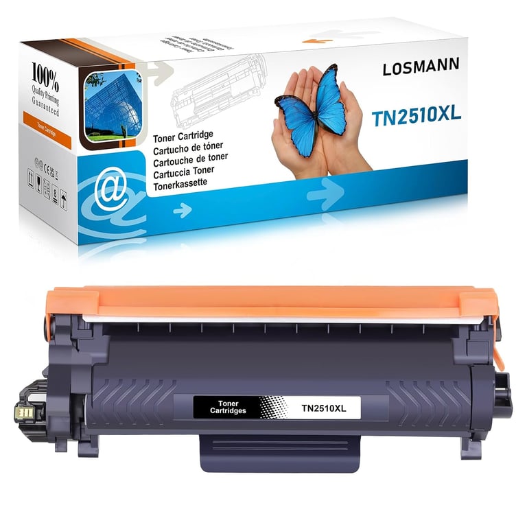 TN 2510XL Toner Compatible pour TN2510 pour HL L2400DW HL L2445DW DCP L2660DW DCP 2620DW MFC L2800DW MFC 2835DW MFC L2860DW MFC L2827DWXL MFC L2827DW MFC L2827DWE 1 Neuf