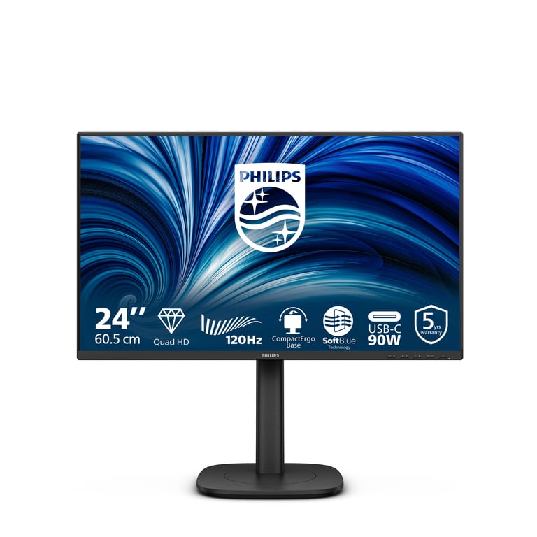 Philips 24B2U3601 écran plat de PC 60 5 cm 23.8 2560 x 1440 pixels Quad HD LCD Neuf - vue 1