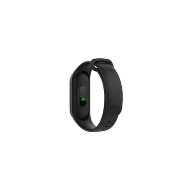 Fitband - Braccialetto fitness connesso Tracker di attività e frequenza cardiaca Discreto e leggero, batteria a lunga durata - Nero