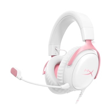 HyperX Cloud III - Auriculares gaming (blancos/rosas)