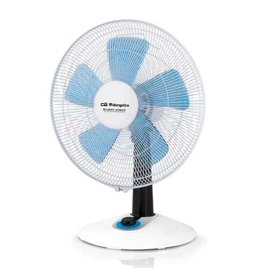 Ventilador de sobremesa Orbegozo TF 0148 de 4 velocidades - Modo silencioso y turbo - Diseño compacto y elegante