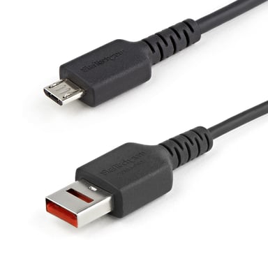 StarTech.com Câble Chargeur Sécurisé 1m - Data Blocker - Câble USB-A vers Micro USB - Protection No-Data Charge/Alim. Uniquement pour SmartPhone/Tablette – Câble Blocage Transfert Données USB - Neuf