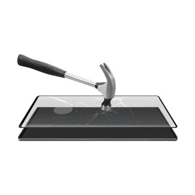 Protezione dello schermo in vetro temperato da bordo a bordo per Samsung Galaxy Note10, nero