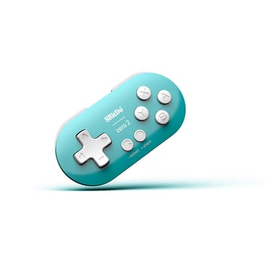 8Bitdo Zero 2 Turquesa Bluetooth Gamepad Digital Android, MAC, Nintendo Switch, Nintendo Switch Lite, PC