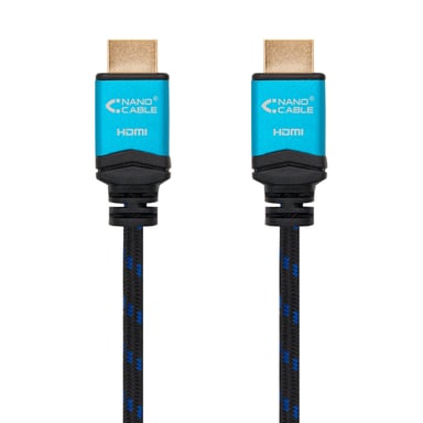 Nanocable Cable HDMI V2.0 4K@60GHz 18 Gbps A/M-A/M, negro, 1.0 m.