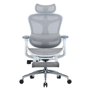 SIHOO Doro C300 Fauteuil de Bureau Ergonomique JT - Accoudoirs 3D, Soutien Lombaire Auto-ajustable, Mécanisme à Bascule - Dossier en Maille - 3 Positions d'Inclinaison - Blanc