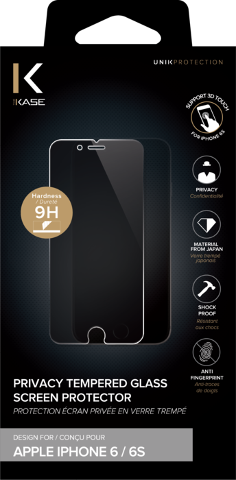 Protection d'écran Privée en verre trempé pour Apple iPhone 6/6s