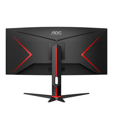 AOC G2 CU34G2X/BK 86,4 cm (34'') 3440 x 1440 pixel Quad HD LED Monitor PC a schermo piatto Nero, Rosso