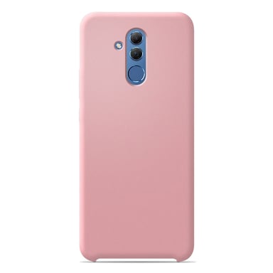 Coque silicone unie Soft Touch Rose compatible Huawei Mate 20 Lite