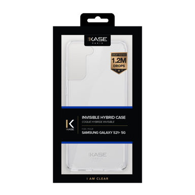 Guscio ibrido invisibile per Samsung Galaxy S21+ 5G, trasparente