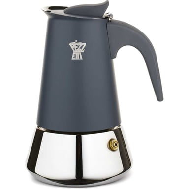 Cafetière italienne PEZZETTI Steelexpress 2 tasses inox compatible induction bleu mat