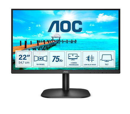 AOC B2 22B2H/EU Pantalla LED 54,6 cm (21,5'') 1920 x 1080 píxeles Full HD Negro