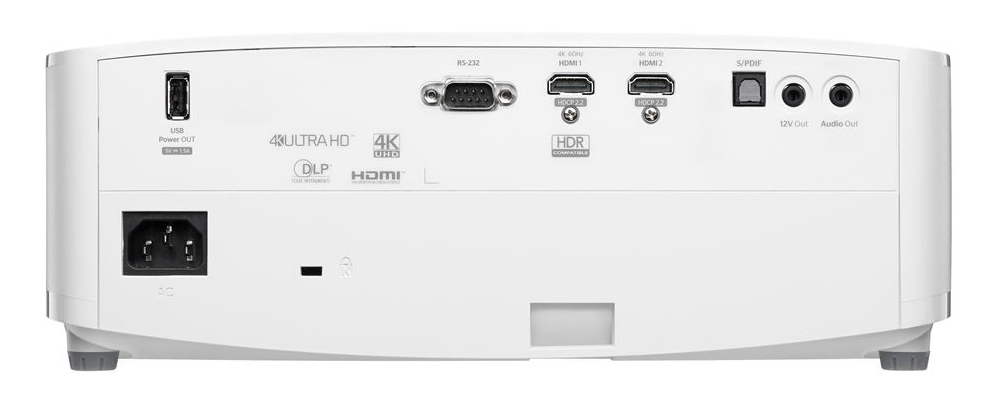 Optoma 4K400x Projecteur DLP 3D 4000 lumens 3840 x 2160 16:9 4K - vue 3