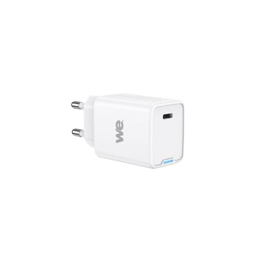 Chargeur secteur GaN 1 Port USB-C - 45W -  Compatible Power Delivery 3.0 - Blanc