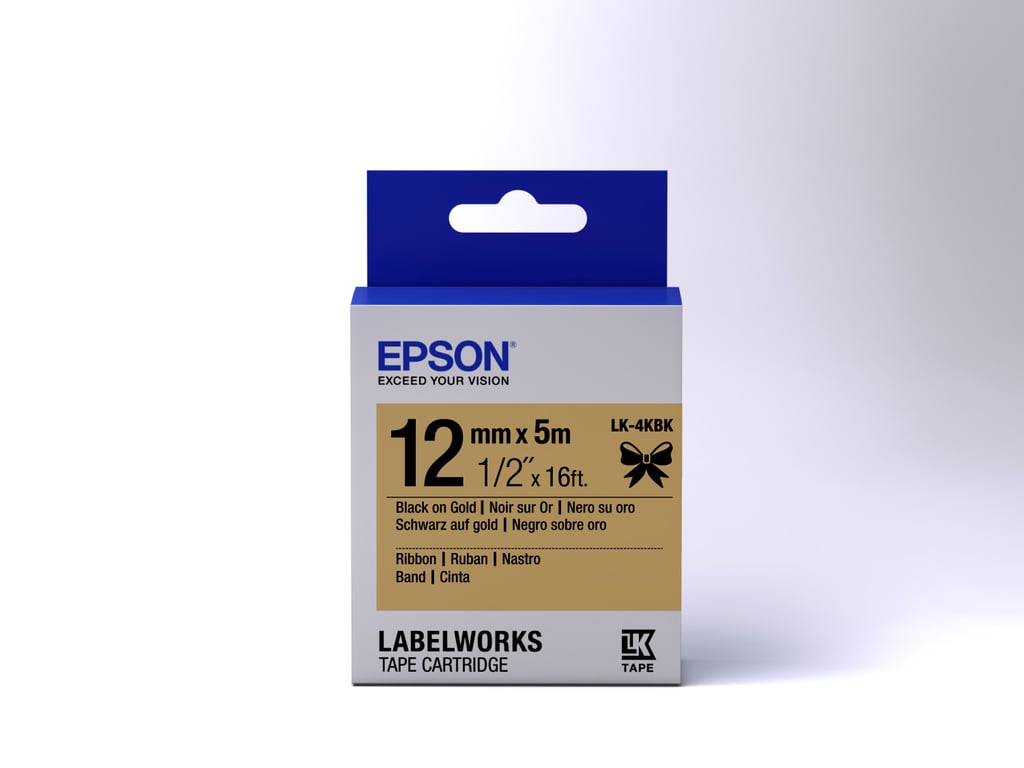 Epson LK 4KBK Ruban Satin Or - vue 6