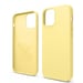 Riff Slim & Soft Silicone Soft Back Cover Case pour Apple iPhone 12 Mini Jaune
