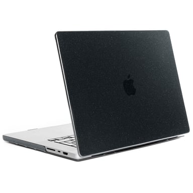 Selencia Coque Paillettes pour Apple MacBook Air 13 pouces (2022 / 2024 M3 chip / 2025 M4 chip) - Noir