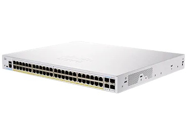 Cisco Business 250 Series CBS250 48P 4G Commutateur C3 intelligent 48 x 101001000 PoE+ + 4 x Gigabit SFP Montable sur rack PoE+ - vue 1