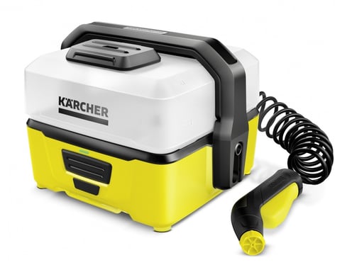 Kärcher Mobile Outdoor Cleaner OC 3 Nettoyeur haute pression Compact Electrique 120 l/h Noir, Blanc, Jaune